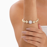 pulseira semijoia luiza mota círculos lisos cravejado cristal 18cm 267548 (mp)