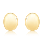 brinco semijoia luiza mota oval liso dourado 267557 (mp)