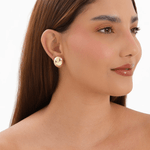 brinco semijoia luiza mota oval liso dourado 267557 (mp)
