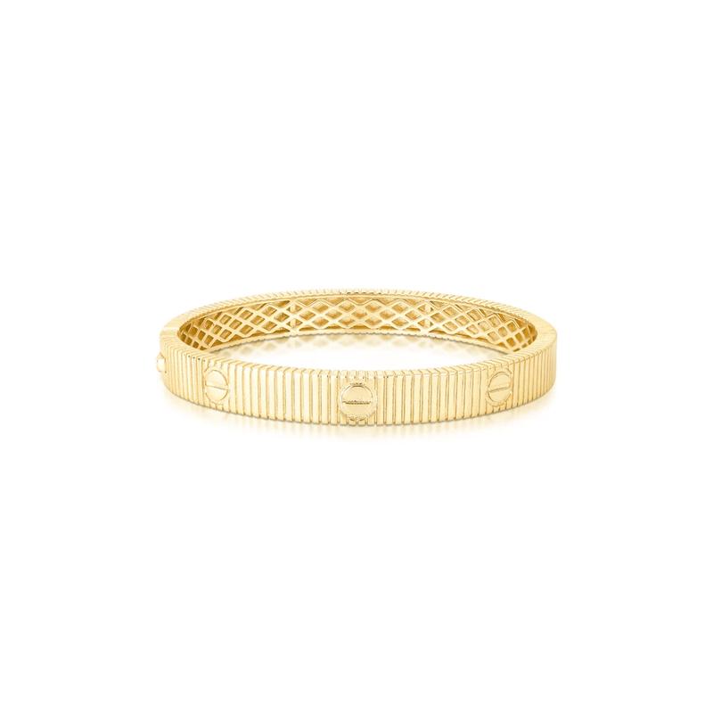 bracelete semijoia luiza mota listrado trabalhado dourado 267571 (mp)