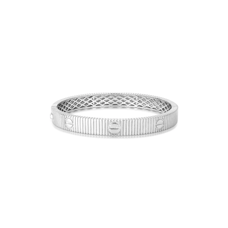 bracelete semijoia luiza mota listrado trabalhado ródio 267571 (mp)