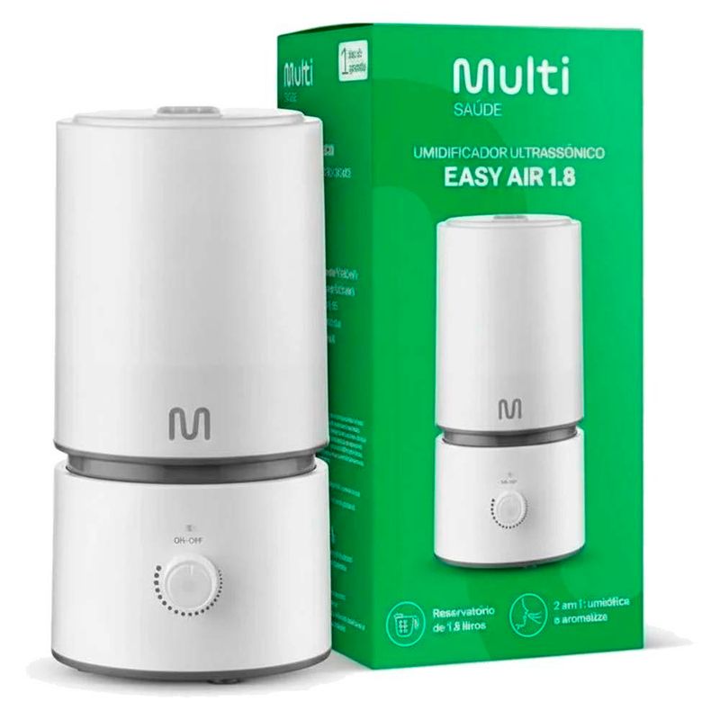 umidificador de ar multilaser multi saúde easy air hc290 bivolt 1.8l