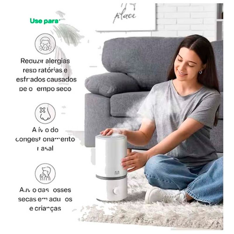 umidificador de ar multilaser multi saúde easy air hc290 bivolt 1.8l