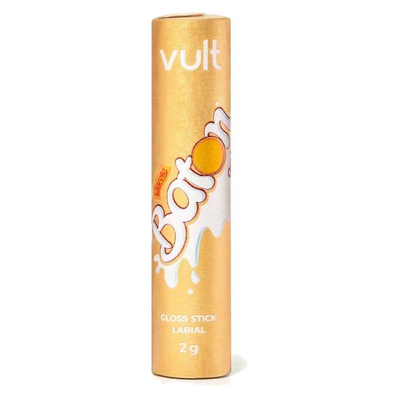 gloss vult stick garoto baton cor translúcida com glitter 2g