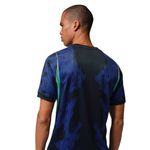 camisa do brasil masculina m nike jordan ii torcedor azul (mp)