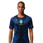 camisa do brasil masculina g nike jordan ii torcedor azul (mp)