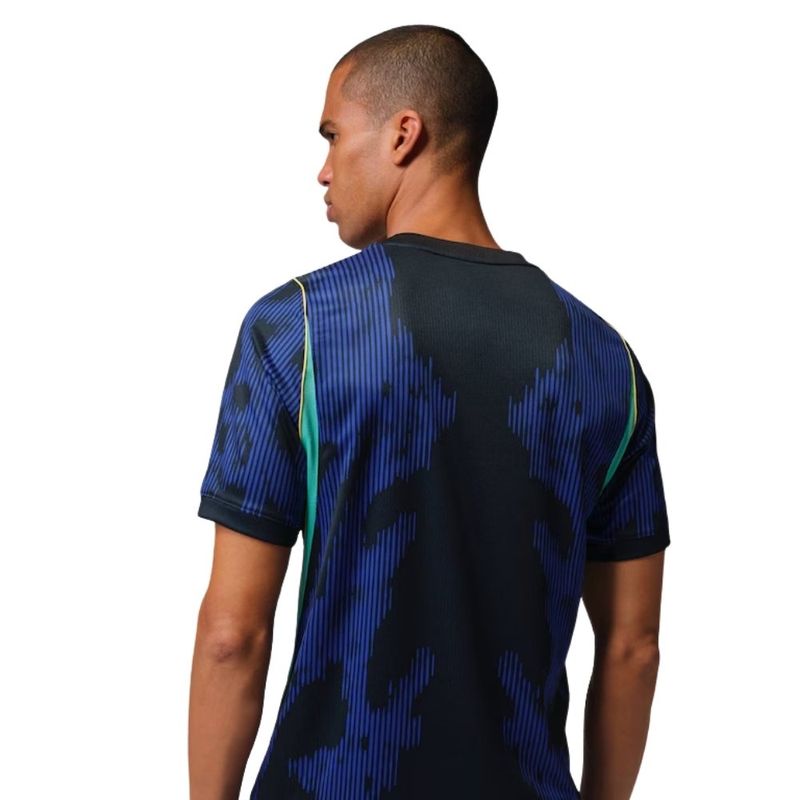 camisa do brasil masculina g nike jordan ii torcedor azul (mp)
