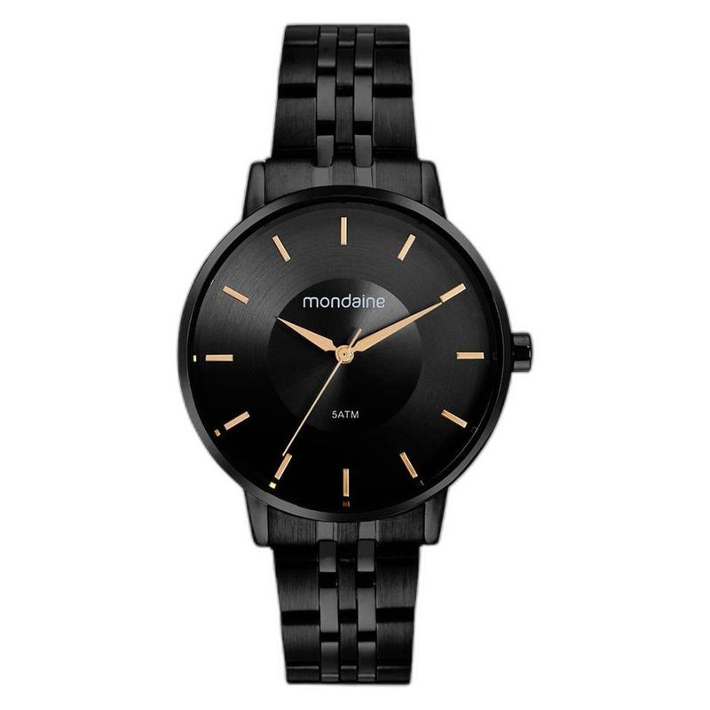 relógio feminino mondaine preto 32682lpmvpe5