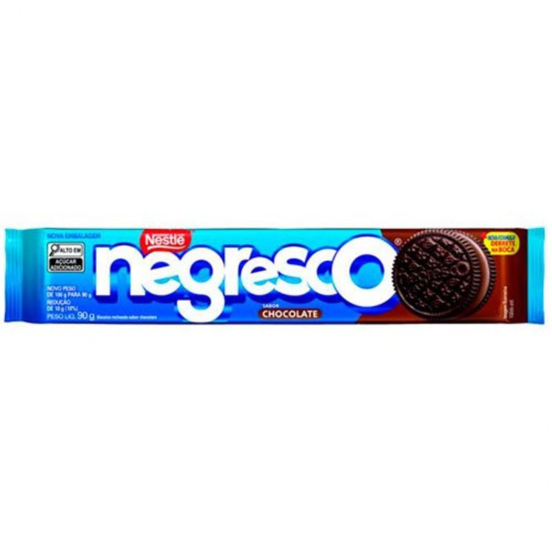biscoito nestlé negresco recheado chocolate 90g