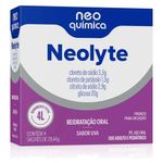 repositor eletrolítico neolyte reidratação oral em pó 4 sachês 29,44g sabor uva neo química