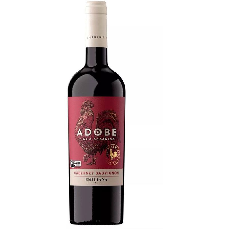 vinho tinto cabernet adobe 750ml