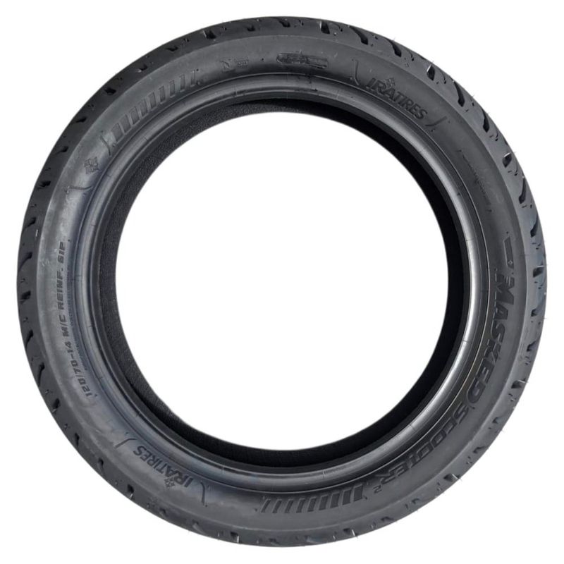 pneu moto ira tires aro 14 120/70-14 masked scooter traseiro sem câmara (mp)
