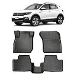 jogo tapete bandeja 5 peças grid volkswagen t-cross 4 portas 2019 a 2026 (mp)