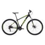 bicicleta oxs aro 29 glide 100 15,5 preto e verde (mp)