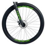 bicicleta oxs aro 29 glide 100 15,5 preto e verde (mp)