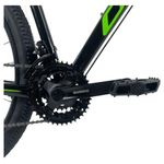 bicicleta oxs aro 29 glide 100 15,5 preto e verde (mp)