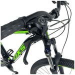 bicicleta oxs aro 29 glide 100 15,5 preto e verde (mp)