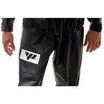 capa de chuva premium com gola bolso e refletivo pantaneiro ex preto (mp)