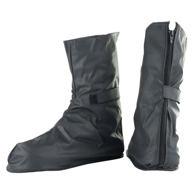 polaina pvc premium sola ziper velcro pantaneiro p preto (mp)
