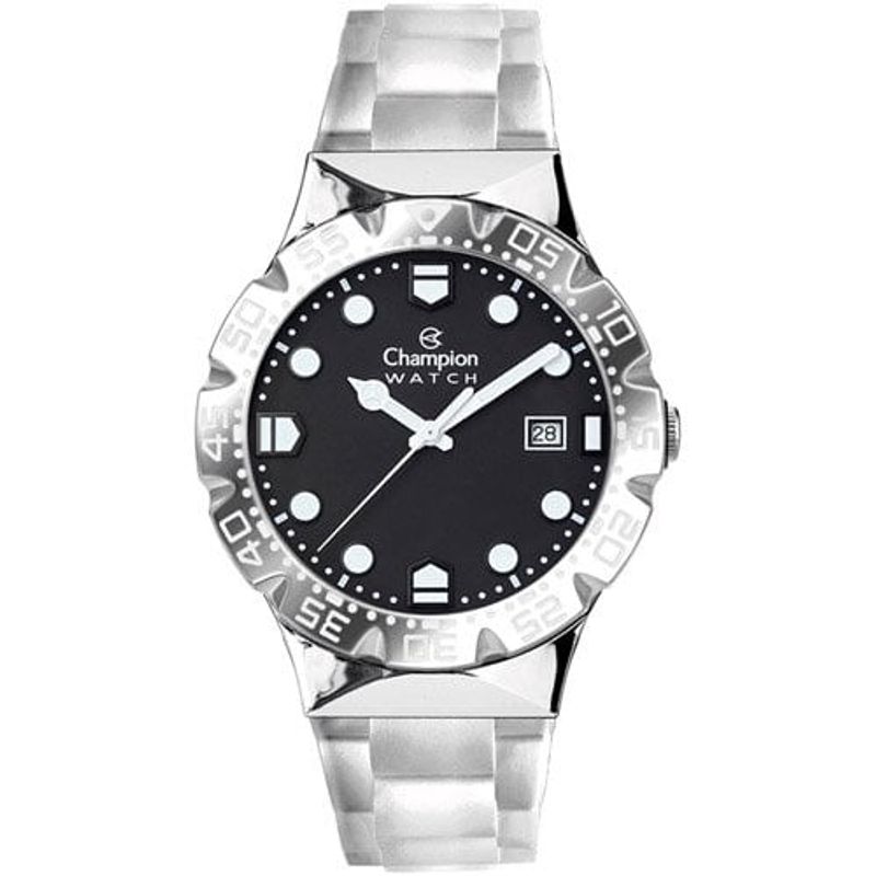 relógio troca pulseira unissex cristal champion cp31001u