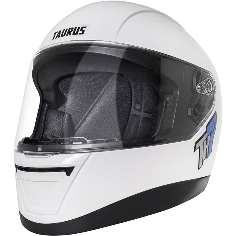 capacete taurus branco brilho th7 58