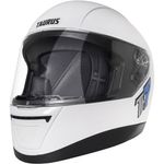 capacete taurus branco brilho th7 58