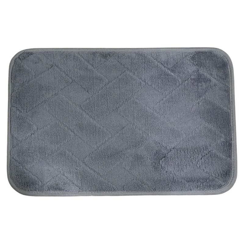 tapete rozac conforto tijolinho chumbo 38x58cm (mp)