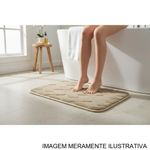 tapete rozac conforto tijolinho bege 38x58cm (mp)