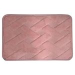 tapete rozac conforto tijolinho rosa 38x58cm (mp)