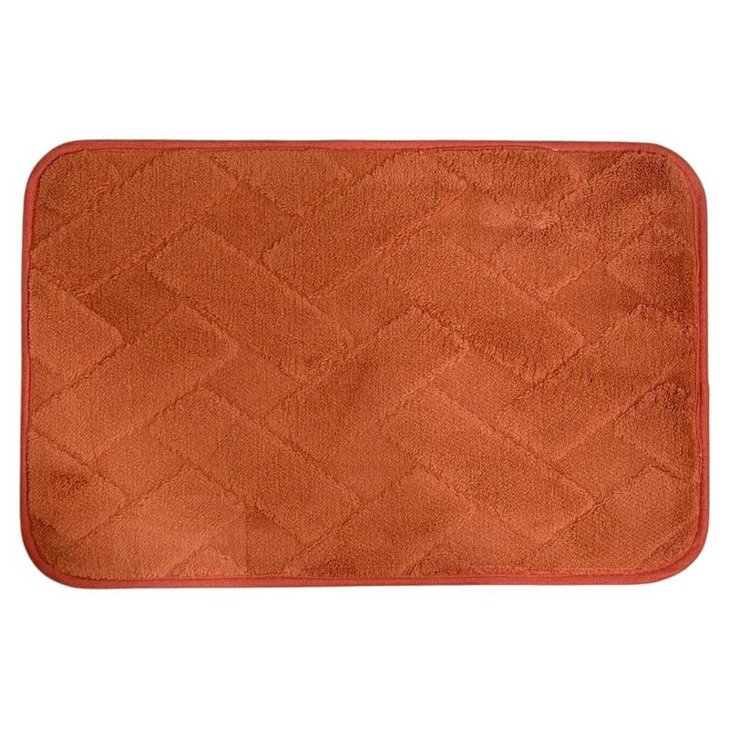 tapete rozac conforto tijolinho terracota 38x58cm (mp)