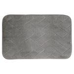 tapete rozac conforto tijolinho cinza 38x58cm (mp)