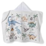 toalha de banho com capuz dohler velour dino 04 90x70cm (mp)