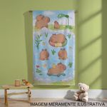 toalha de banho dohler velour capivara 70x130cm (mp)