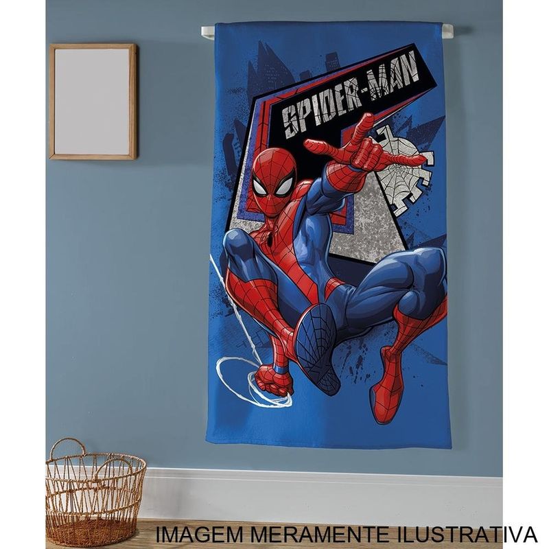 toalha de banho dohler velour spiderman 01 70x130cm (mp)