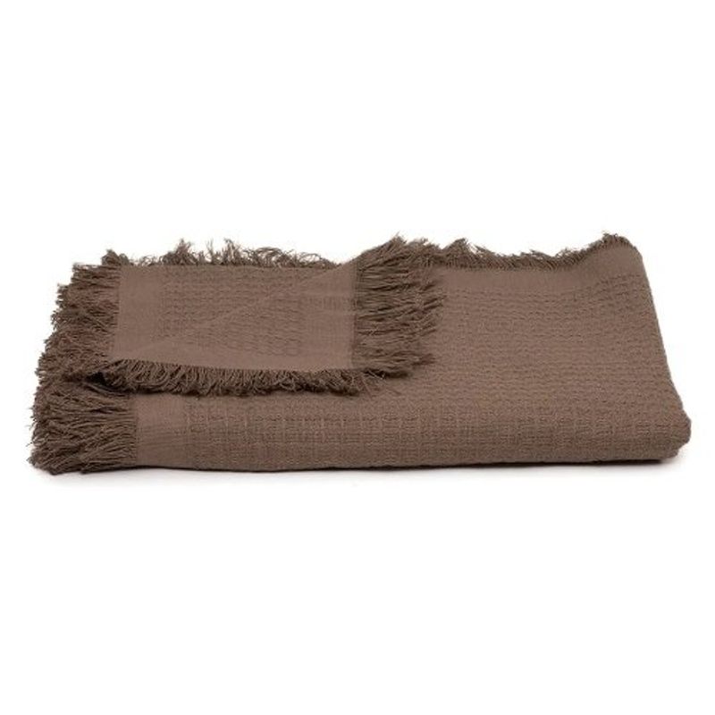 manta dohler marrocos 150x120cm castanho (mp)