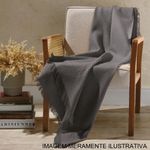 manta dohler marrocos 150x120cm cinza escuro (mp)