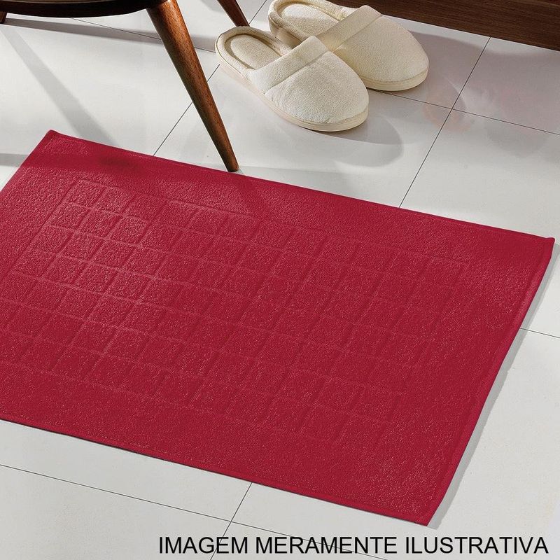 toalha de piso dohler royal 45x70cm cereja (mp)