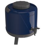botijão térmico arezzo com torneira unitermi 5l azul (mp)