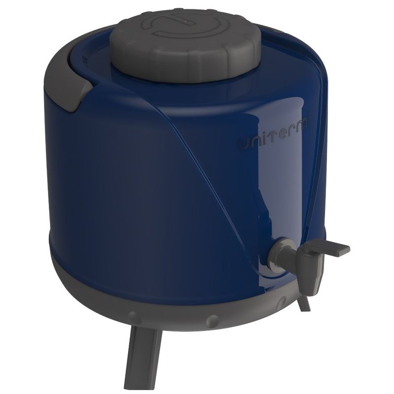 botijão térmico arezzo com torneira unitermi 5l azul (mp)