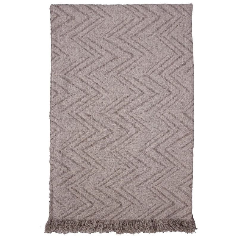 manta urban bella&co 135x180cm new chevron/bege duna (mp)