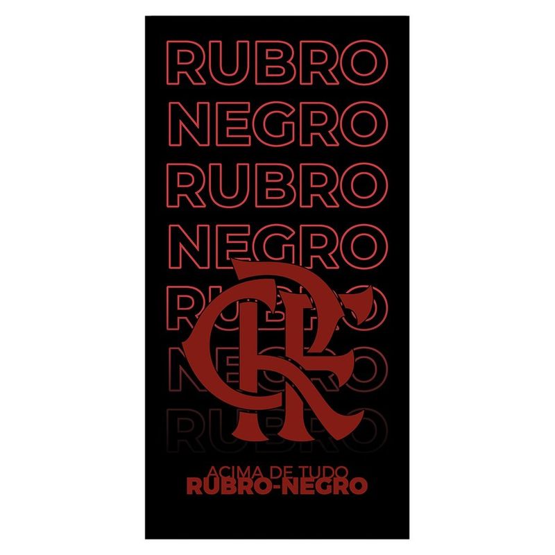 toalha de banho dohler velour flamengo 17 70x140cm (mp)