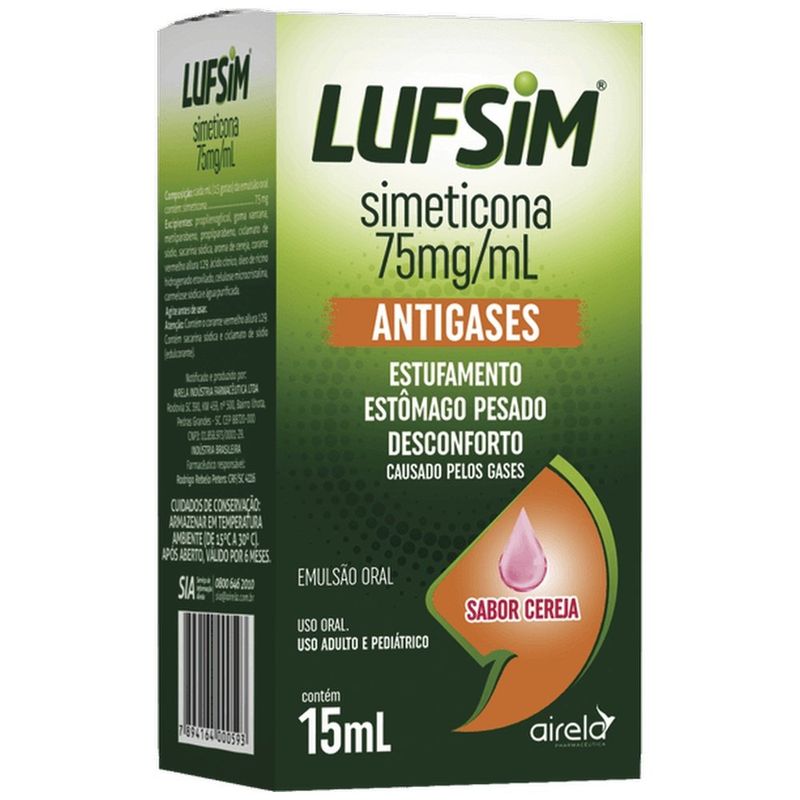 lufsim simeticona 75mg/ml 15ml gotas airela