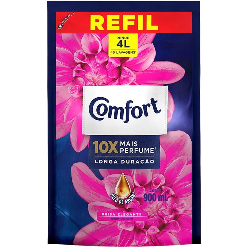 refil amaciante concentrado comfort brisa elegante 900ml