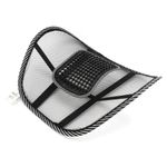 almofada de apoio para lombar mu 40x37cm preto e-bi