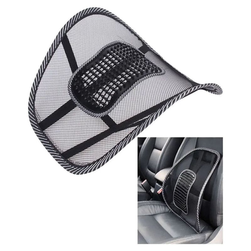 almofada de apoio para lombar mu 40x37cm preto e-bi
