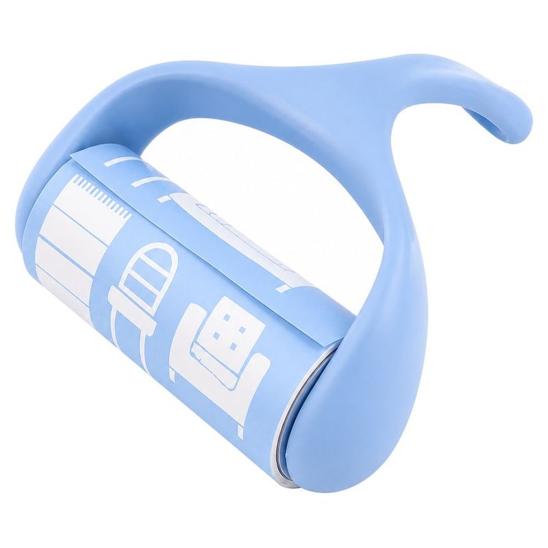 rolo tira pelos adesivo mu 14x17cm azul e-bi