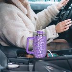 copo térmico mu de 1,18l com canudo lilás e-bi