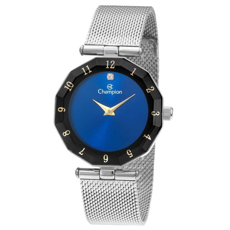 relógio feminino champion prata cn24502f