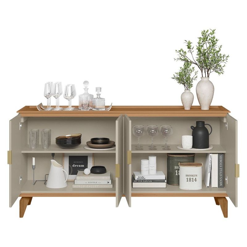 buffet linea 4 portas évora jequetiba com off white