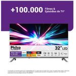 smart tv 32 philco roku dolby audio hdr10 p32crb